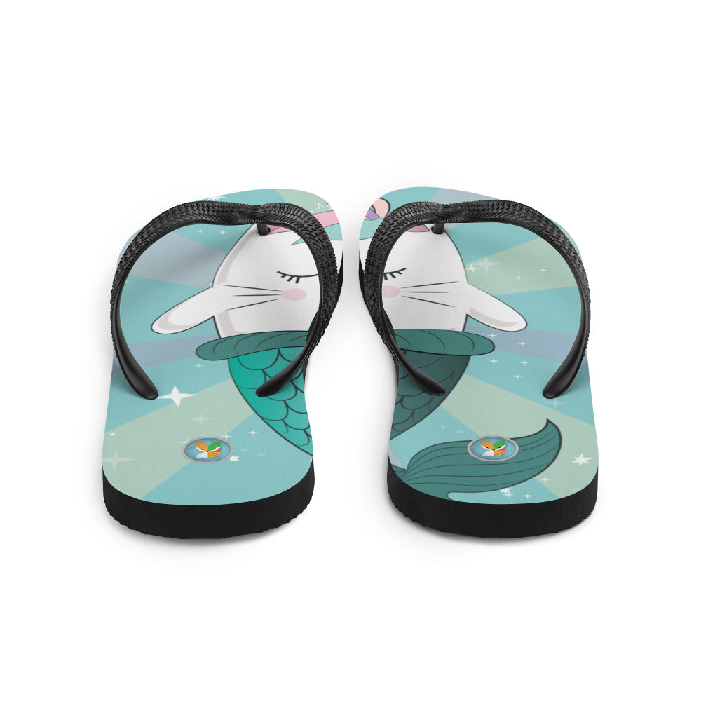 narwhal flip flops