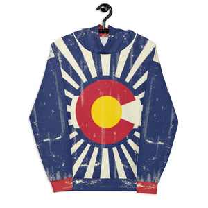 Colorado Grunge Flag - Basic Yoga Leggings
