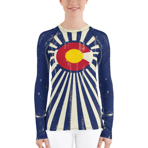 Colorado Grunge Flag - Basic Yoga Leggings