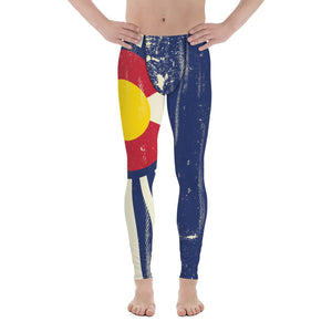 Colorado Grunge Flag - Basic Yoga Leggings