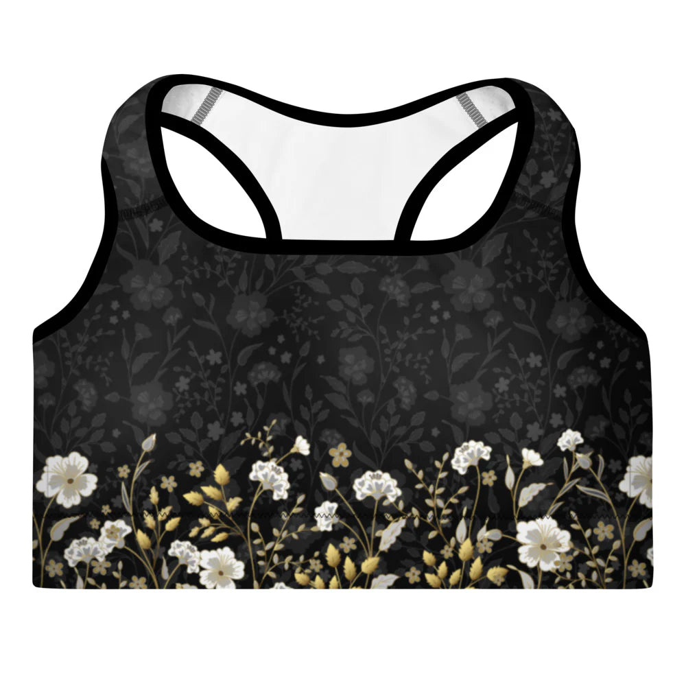Midnight Bloom Capri Leggings