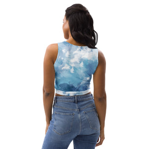 Watercolor Blues Crop Top