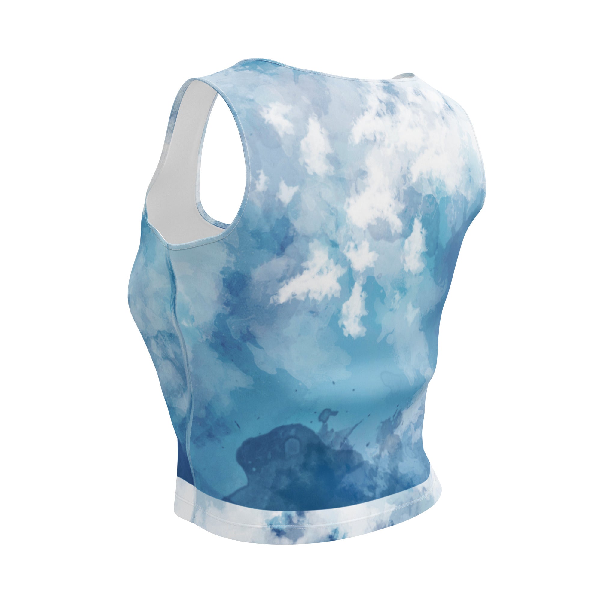 Watercolor Blues Crop Top