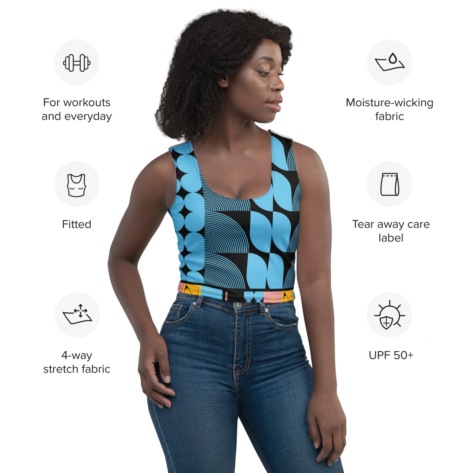 Vintage Vectors Crop Top