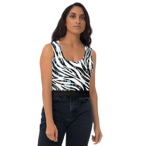 Urban Zebra Bloom Crop Top