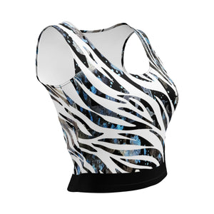 Urban Zebra Bloom Crop Top