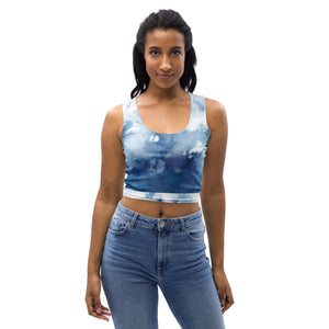 Watercolor Blues Crop Top