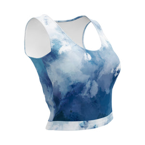 Watercolor Blues Crop Top