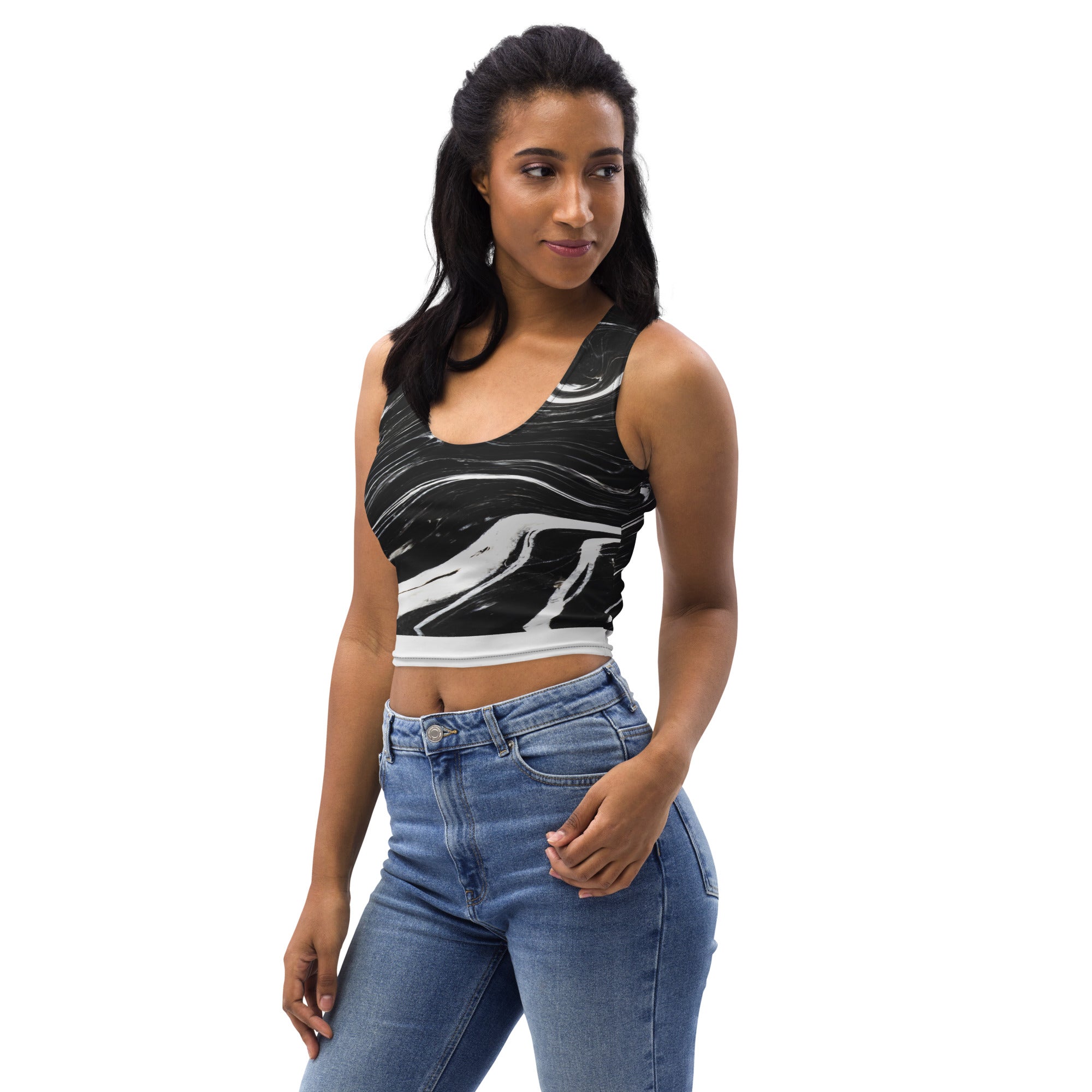 Marbelous Crop Top