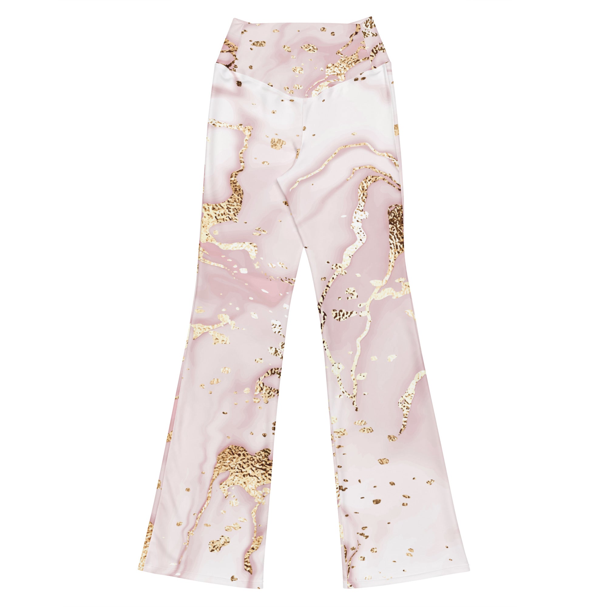 Champagne Swirl Flare leggings