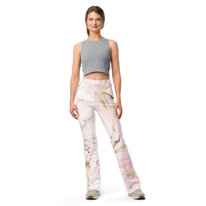 Champagne Swirl Flare leggings