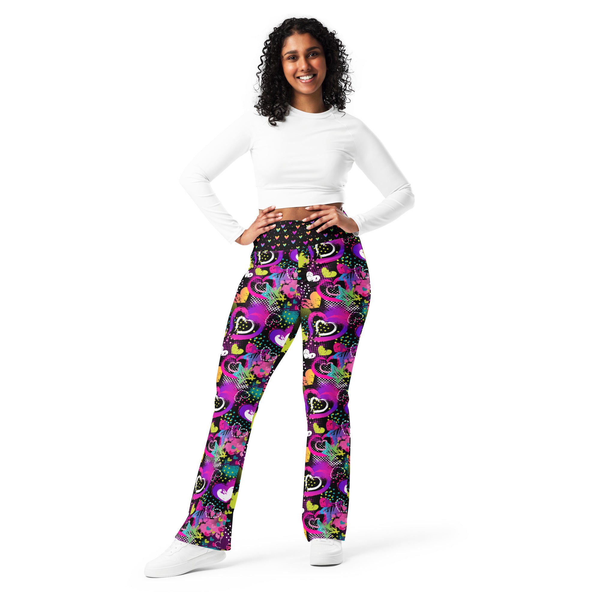 Heart Throbber Flare leggings