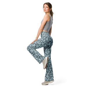 "Denim" Fleur-ish Flare leggings