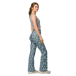 "Denim" Fleur-ish Flare leggings