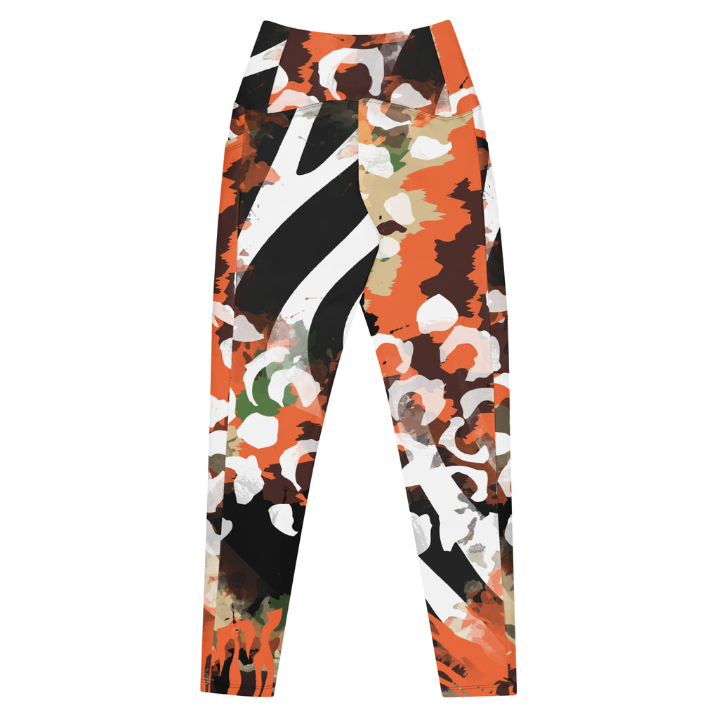 In the Jungle Crossover Leggings with pockets