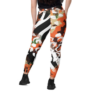 In the Jungle Crossover Leggings with pockets