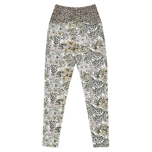 Cheetah Crossover leggings with pockets