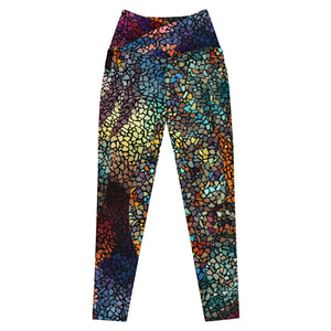 Multi Mosaics Crossover leggings with pockets