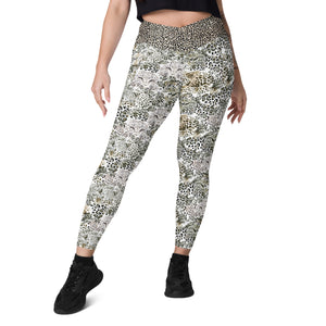 Cheetah Crossover leggings with pockets