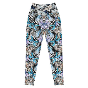 Zebra Butterflies Crossover leggings with pockets