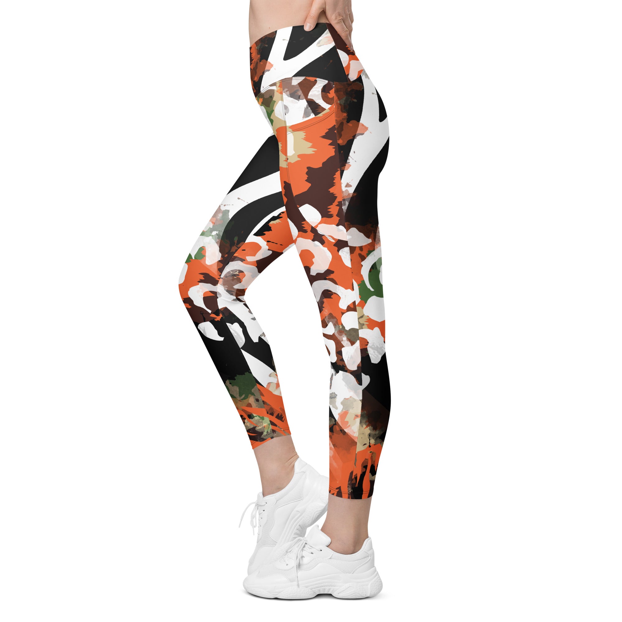 In the Jungle Crossover Leggings with pockets