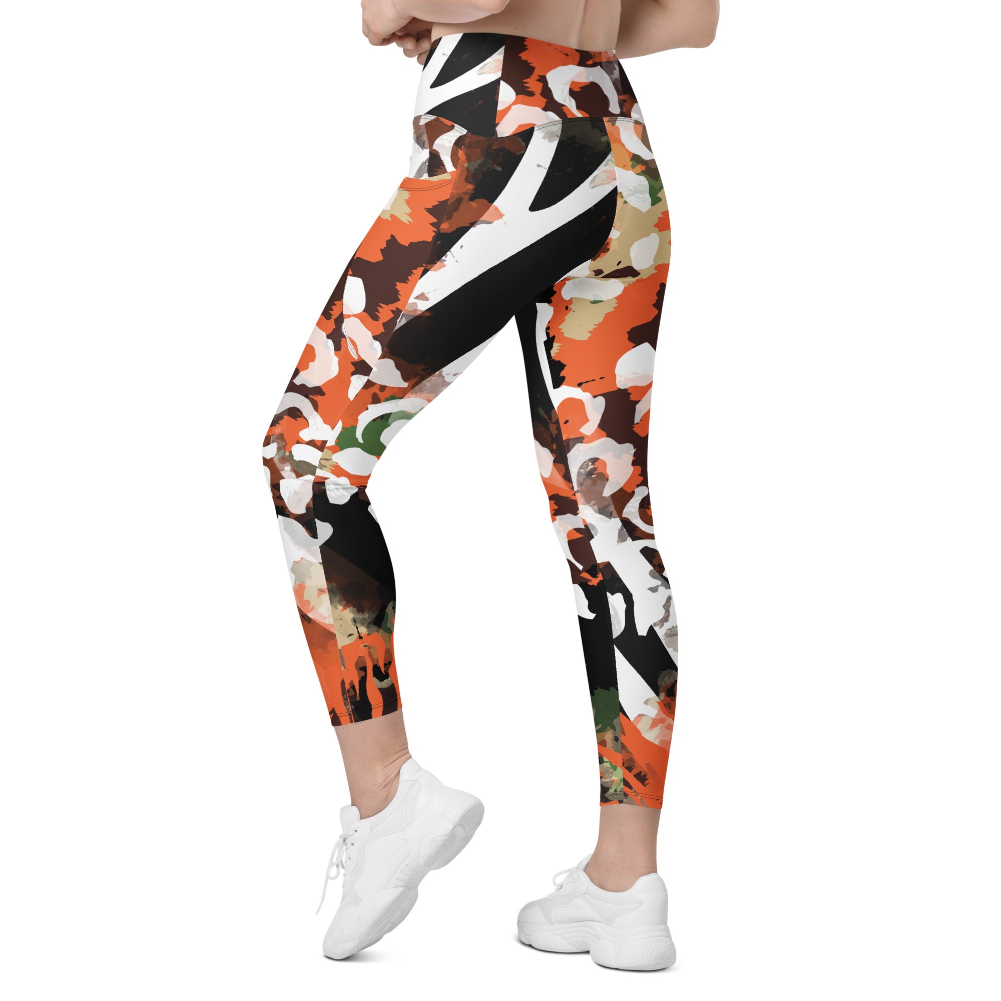 In the Jungle Crossover Leggings with pockets