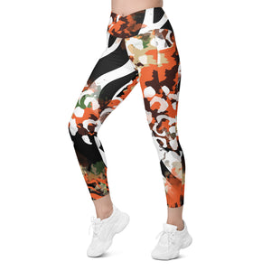 In the Jungle Crossover Leggings with pockets