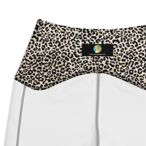 Cheetah Crossover leggings with pockets