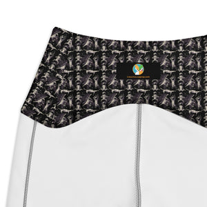 Planets and Yoga Astronauts Crossover leggings with pockets