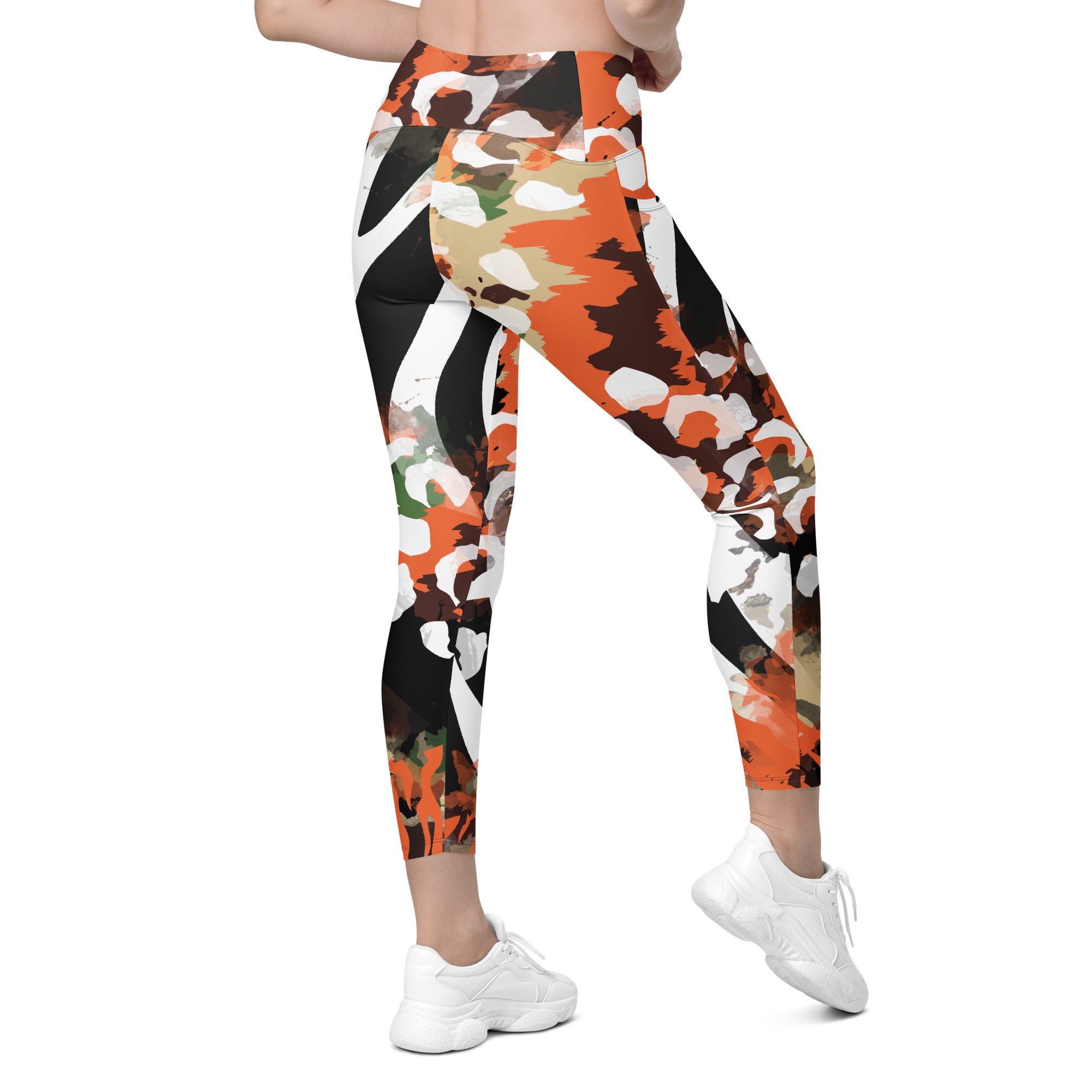 In the Jungle Crossover Leggings with pockets