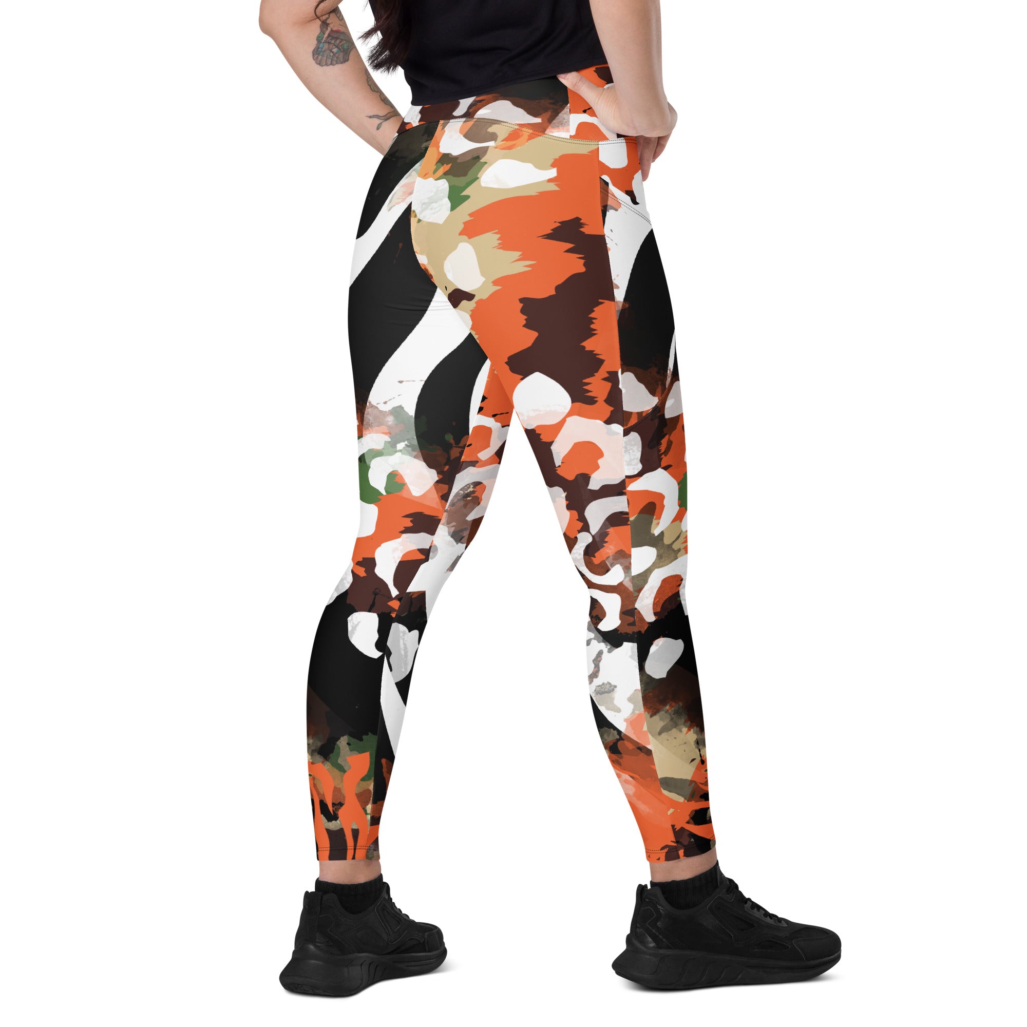 In the Jungle Crossover Leggings with pockets