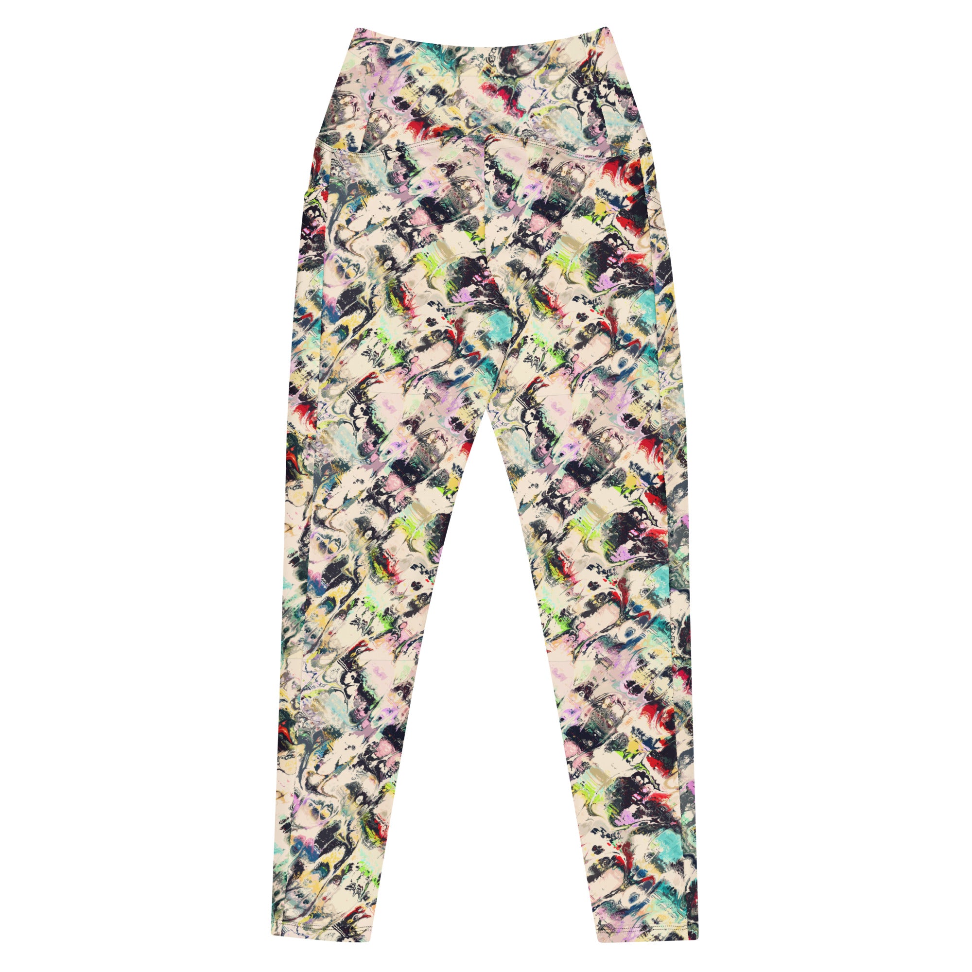 Multicolor Abstract Leggings with pockets