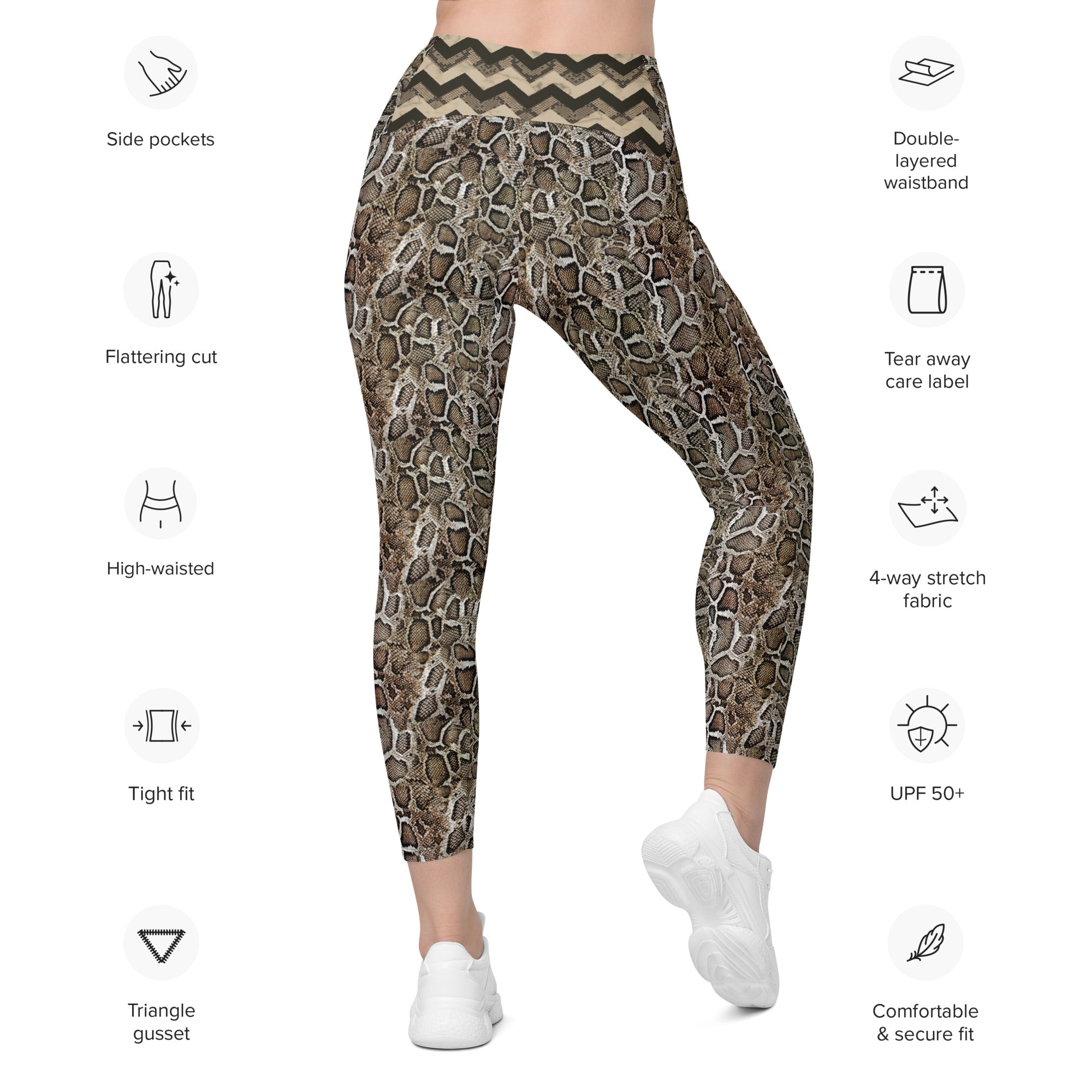 "Snakeskin" Leggings with pockets