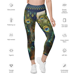 Peacock Leggings with pockets