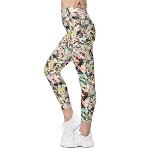 Multicolor Abstract Leggings with pockets