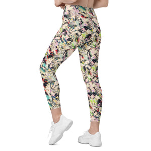 Multicolor Abstract Leggings with pockets