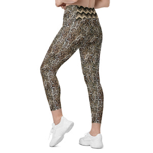 "Snakeskin" Leggings with pockets