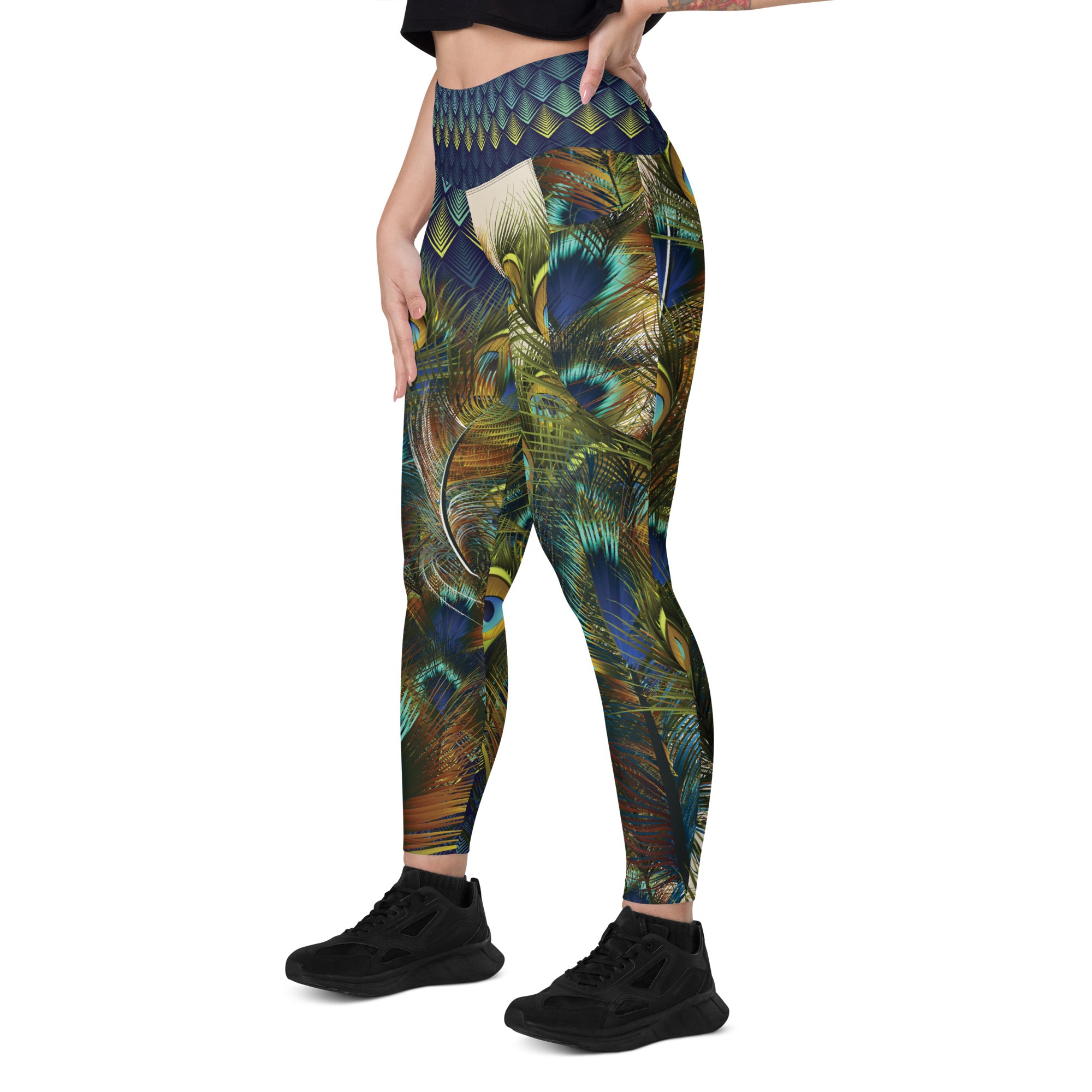 Peacock Leggings with pockets