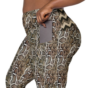 "Snakeskin" Leggings with pockets