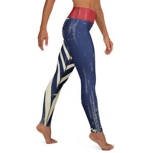 Colorado Grunge Flag - Basic Yoga Leggings
