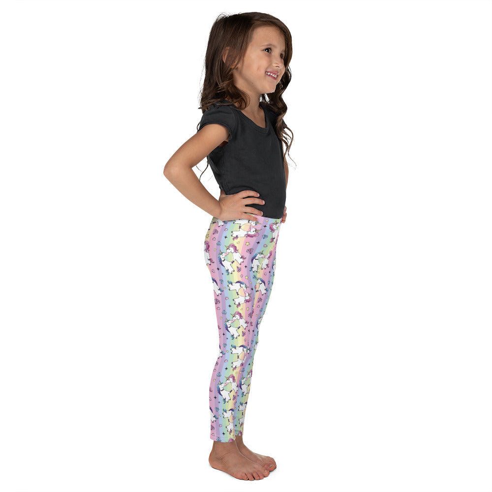 Kissing Unicorns and Rainbows - Kid's Leggings