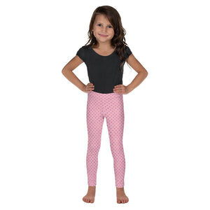 Red Jeweled Hearts on Pink - Valentine's Day - Kid's Leggings