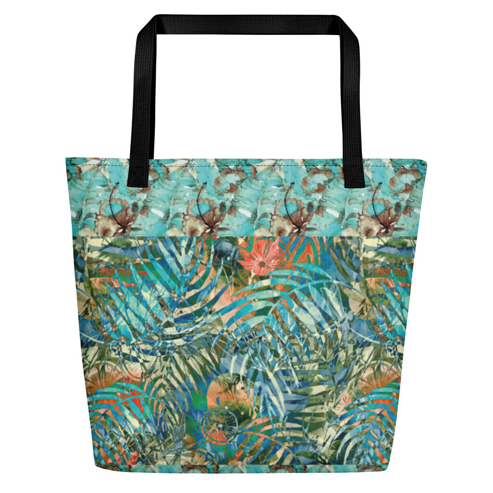 Turquoise Jungle - Beach Bag