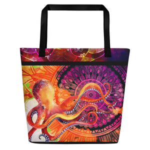 Octopus Mandala - Beach Bag