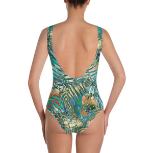 Turquoise Jungle - One-Piece Swimsuit
