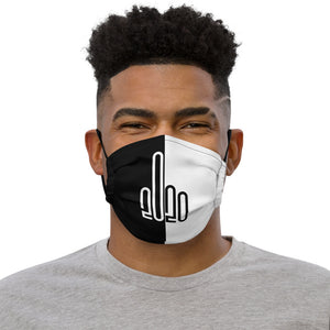 F*ck 2020 - Black and White Split - Premium face mask