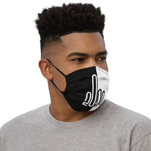 F*ck 2020 - Black and White Split - Premium face mask