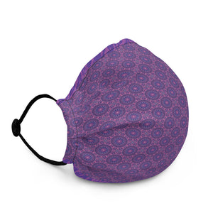 Purple Spirals - Premium Face Mask