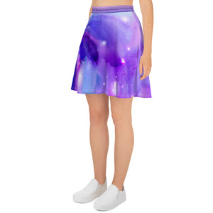 Purple Butterfly Splash - Skater Skirt