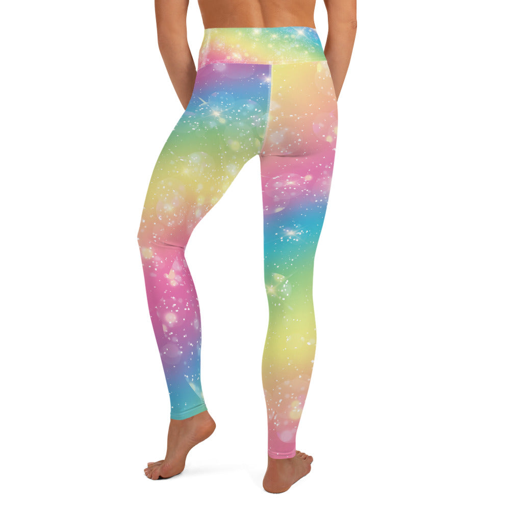 Sparkly Rainbow - Yoga Leggings